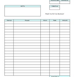 Spiffing Blank Invoice Template Print Templates