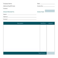 Sterling Blank Invoice Format In Excel Templates Free Commercial Template
