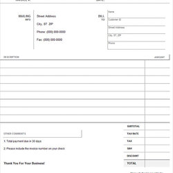 Excel Invoice Templates Word Google Docs Apple Pages Blank Template Example Sample Width