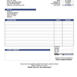 The Highest Standard Blank Invoices In Excel Examples Invoice Template Generic Business