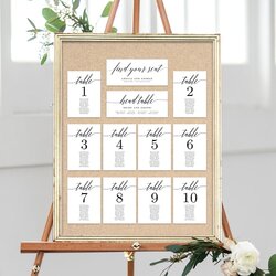 Wonderful Seating Chart Cards Wedding Printable Table Template Plan