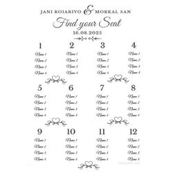 Admirable Wedding Seating Chart Templates Doc Free Premium Template Sample Charts Word