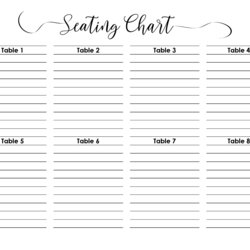 Super Wedding Seating Chart Word Excel Editable Template People Per Table