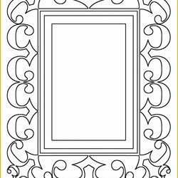 Wizard Picture Frame Templates Free Of Best Printable Frames Coloring Pages Kids Print Craft Colouring