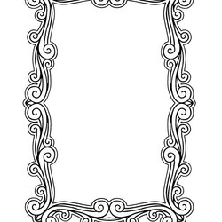 High Quality Pin On Artsy Printable Frames Frame Coloring Templates Pages Borders Color Template Kids Cute