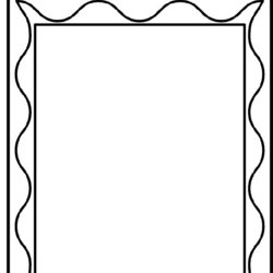 Exceptional Printable Picture Frames Templates Your Own Frame Coloring Template Portrait Pages Kids Blank