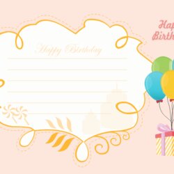Splendid Free Editable And Printable Birthday Card Templates Template Cards Happy Kids Him Simple Man