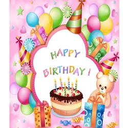 Birthday Card Template Free Download Vector