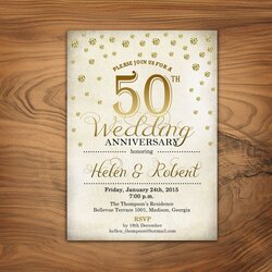 This Item Is Unavailable Anniversary Invitations Wedding Invitation Gold Golden Templates Wording Choose