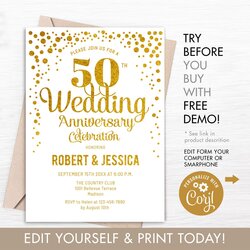 Preeminent Printable Wedding Anniversary Invitations Word Searches