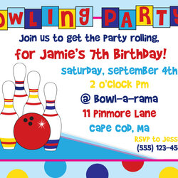 Brilliant Best Images Of Free Printable Bowling Party Invitations Templates Birthday Invitation Template