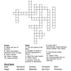 Cool Son Of Promise Crossword