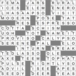 Excellent La Times Crossword May Tuesday