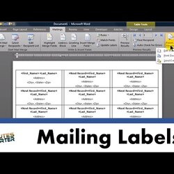 Legit How To Addresses In Word For Labels