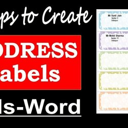 Matchless How To Create Address Labels In Word Microsoft Tutorial