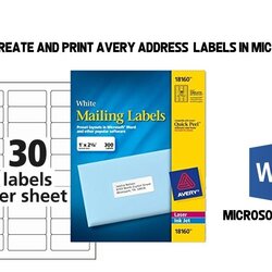 How To Create And Print Avery Address Labels In Microsoft Word