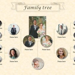 Outstanding Family Background For Slide Tree Template Attractive