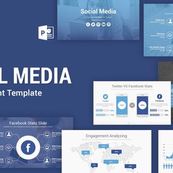 Excellent Social Media Free Template Slides Google Themes Keynote Templates Download