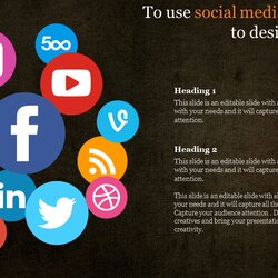 The Highest Standard Social Media Template With Dark Background To Use Desire