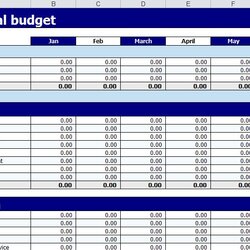 Spiffing Personal Budget Spreadsheet Template Business Excel Finance Worksheet Monthly Worksheets Budgeting