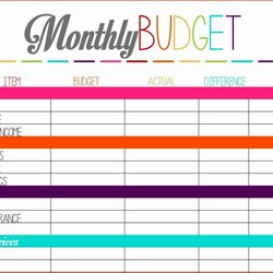 Simple Budget Plan Template