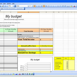 Free Personal Budget Spreadsheet Page Excel Spreadsheets Throughout