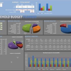 Smashing Excel Spreadsheet Budget Template Tracker Personal Expense Finance Household Chart Accounts Expenses
