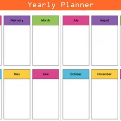 Free Printable Yearly Planner Template In Word Excel Blank For Teachers