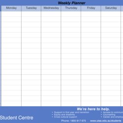 Brilliant Weekly Planner Templates At