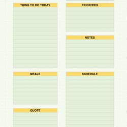 High Quality Daily Planner Templates Word Excel Template Calendar Blank Printable Time
