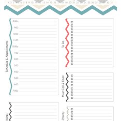 Outstanding Printable Daily Planner Templates Free Template Lab Excel
