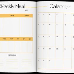 Peerless Planner Template Daily Meal