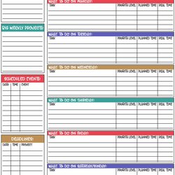 Magnificent Printable Weekly Planner For Work And Home Dorky Doodles Plan Template Sheet Schedule Calendar Do