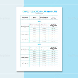 Marvelous Employee Action Plan Template In Word Google Docs Apple Pages Plans Image