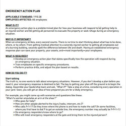 Sterling Free Sample Employee Action Plan Templates In Template Emergency Business