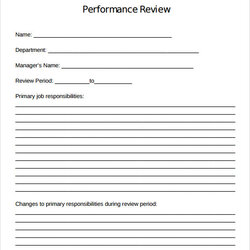 Fine Free Sample Employee Action Plan Templates In Template Performance Review