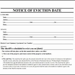 Superlative Printable Eviction Notice Template Notices Sample Unique Of