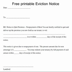Sterling Free Eviction Notices Templates Best Of Notice Template Printable Form Letter Forms Choose Board