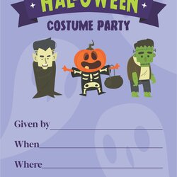 Very Good Blank Free Printable Halloween Party Invitations Costume