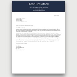 Cover Letter Template Download For Free Resume
