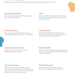 Terrific Free Printable Business Plan Template Templates One Page