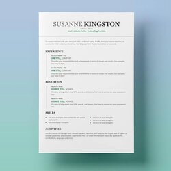 Worthy Resume Templates For Word Free To Download Microsoft Modern Chronological Green
