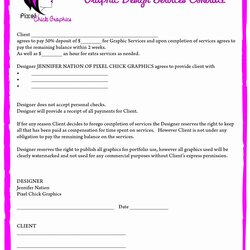 Graphic Design Contract Template Awesome Designer Agreement