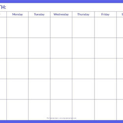 Splendid Printable Blank Calendar Grid Example Month To Template Ideas Free Monthly