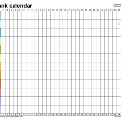 Superb Blank Calendars Free Printable Templates