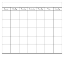 Fine Full Page Blank Calendar Template New Dry Erase Printable Monthly Print Choose Board Pages