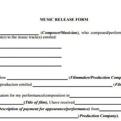 Swell Free Sample Film Release Forms In Ms Word Form