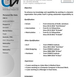 Latest Design Formats Free Download Resume Template Doc