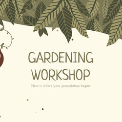 Legit Free Microsoft And Google Slides Presentation Templates Template Gardening Plants Workshop