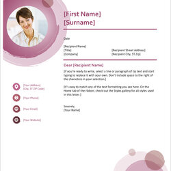 Excellent Professional Cover Letter Template Free For Your Needs